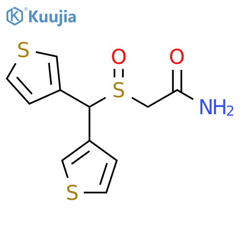 Acetamide, 2-[(di-3-thienylmethyl)sulfinyl]- structure