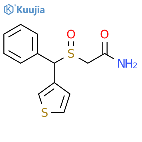 Acetamide, 2-[(phenyl-3-thienylmethyl)sulfinyl]- structure