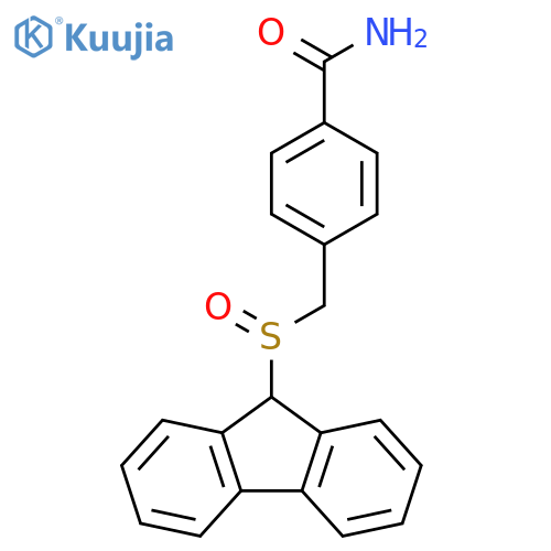 Benzamide, 4-[(9H-fluoren-9-ylsulfinyl)methyl]- structure