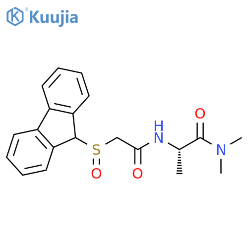 Propanamide, 2-[[(9H-fluoren-9-ylsulfinyl)acetyl]amino]-N,N-dimethyl-,(2S)- structure