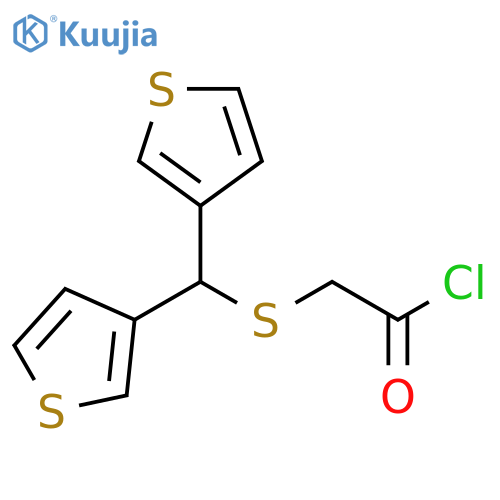 Acetyl chloride, [(di-3-thienylmethyl)thio]- structure