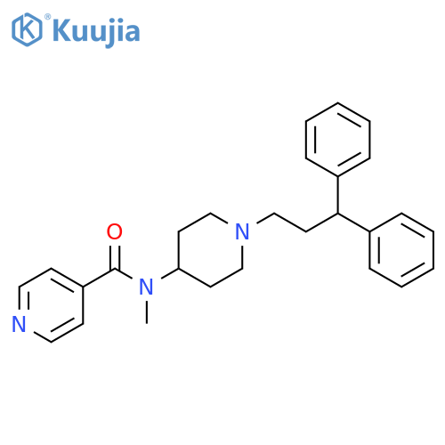 4-Pyridinecarboxamide,N-[1-(3,3-diphenylpropyl)-4-piperidinyl]-N-methyl- structure