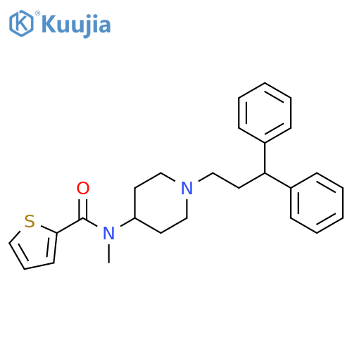 2-Thiophenecarboxamide,N-[1-(3,3-diphenylpropyl)-4-piperidinyl]-N-methyl- structure