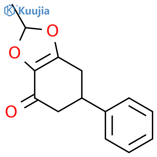 1,3-Benzodioxol-4(5H)-one, 6,7-dihydro-2-methyl-6-phenyl- structure