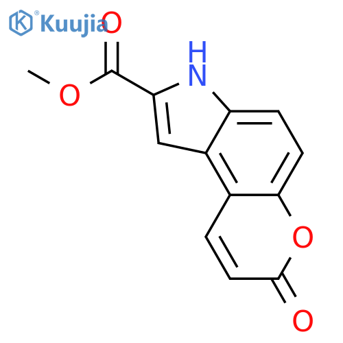 Pyrano[3,2-e]indole-2-carboxylic acid, 3,7-dihydro-7-oxo-, methyl ester structure