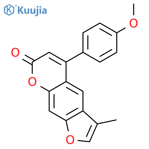 7H-Furo[3,2-g][1]benzopyran-7-one, 5-(4-methoxyphenyl)-3-methyl- structure