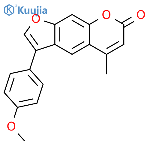 7H-Furo[3,2-g][1]benzopyran-7-one, 3-(4-methoxyphenyl)-5-methyl- structure