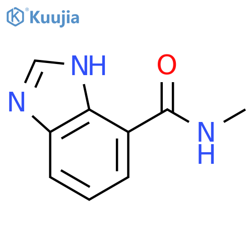 1H-Benzimidazole-7-carboxamide,N-methyl- structure