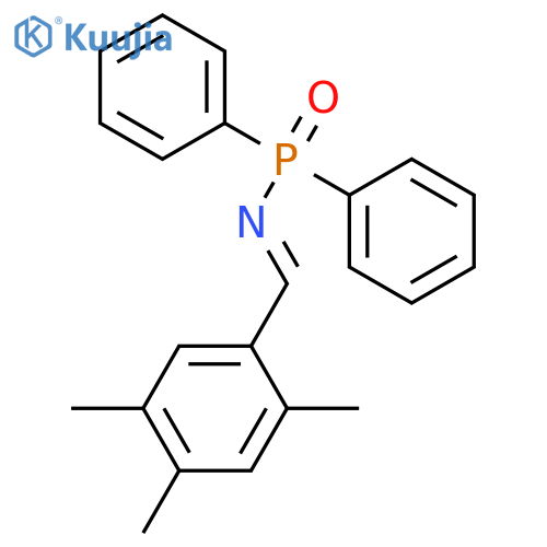 Phosphinic amide, P,P-diphenyl-N-[(2,4,5-trimethylphenyl)methylene]- structure