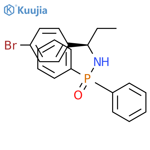 Phosphinic amide, N-[(1R)-1-(4-bromophenyl)propyl]-P,P-diphenyl- structure