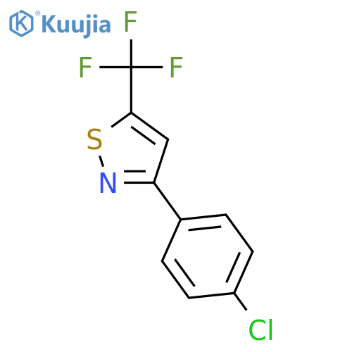 Isothiazole, 3-(4-chlorophenyl)-5-(trifluoromethyl)- structure