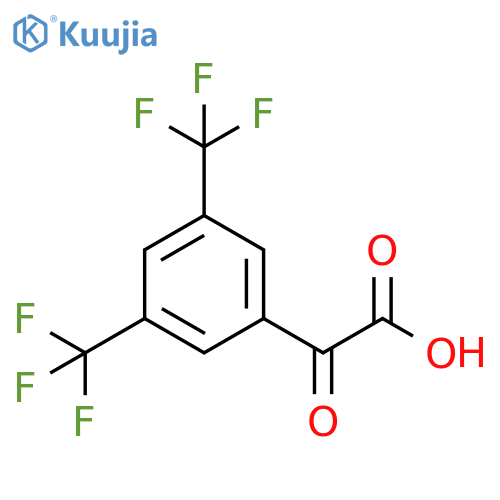 2-3,5-bis(trifluoromethyl)phenyl-2-oxoacetic acid structure