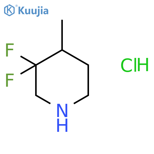 3,3-difluoro-4-methylpiperidine hydrochloride structure