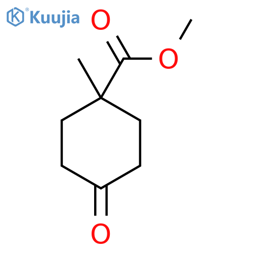 methyl 1-methyl-4-oxocyclohexane-1-carboxylate structure