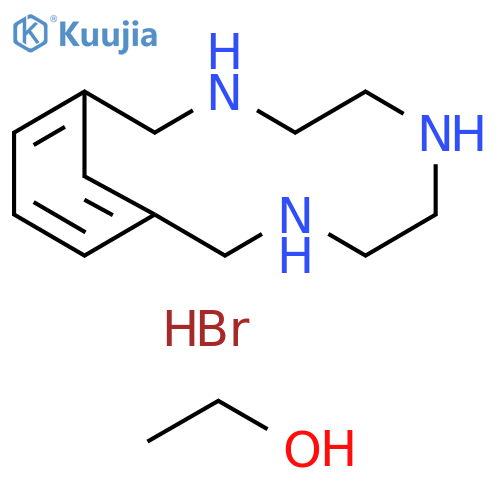 Ethanol, compd. with3,6,9-triazabicyclo[9.3.1]pentadeca-1(15),11,13-triene trihydrobromide(1:1), dihydrate structure