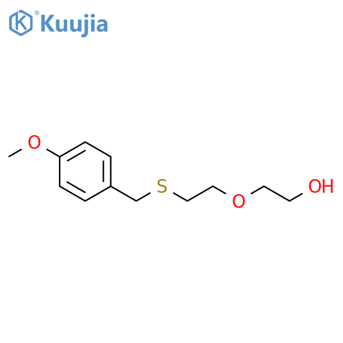 Ethanol, 2-[2-[[(4-methoxyphenyl)methyl]thio]ethoxy]- structure