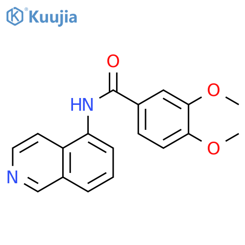 Benzamide, N-5-isoquinolinyl-3,4-dimethoxy- structure