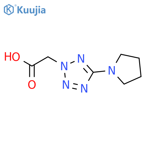 5-(Pyrrolidin-1-yl)-2H-tetrazole-2-acetic Acid structure