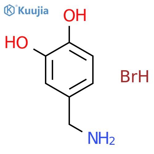 4-(aminomethyl)benzene-1,2-diol structure