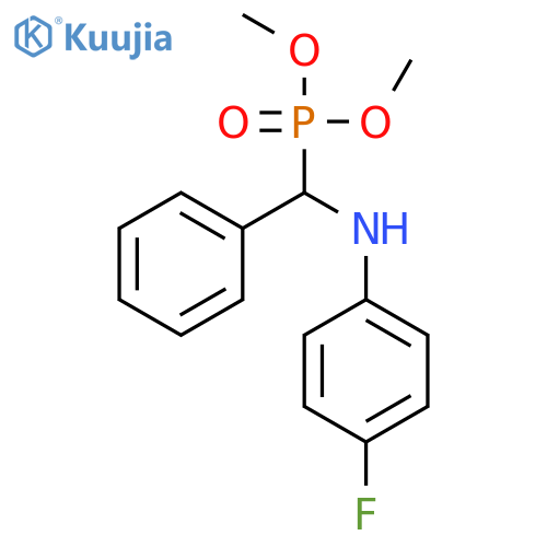 Phosphonic acid, [[(4-fluorophenyl)amino]phenylmethyl]-, dimethyl ester structure