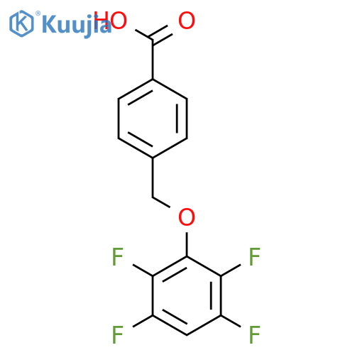 4-(2,3,5,6-tetrafluorophenoxy)methylbenzoic acid structure