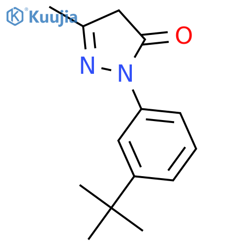 3H-Pyrazol-3-one, 2-[3-(1,1-dimethylethyl)phenyl]-2,4-dihydro-5-methyl- structure