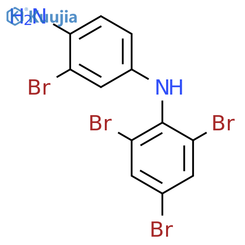 1,4-Benzenediamine, 2-bromo-N4-(2,4,6-tribromophenyl)- structure