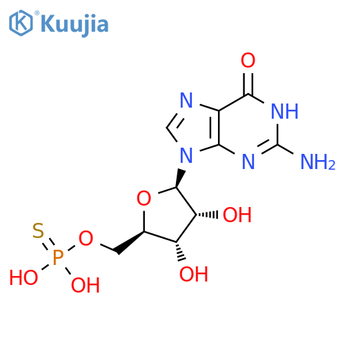 5'-Guanylic acid, 5'-thio- structure