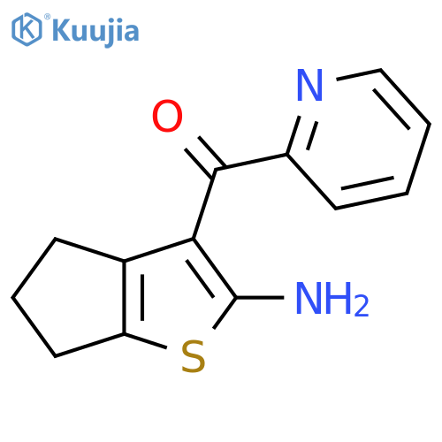 3-(Pyridine-2-carbonyl)-4H,5H,6H-cyclopentabthiophen-2-amine structure