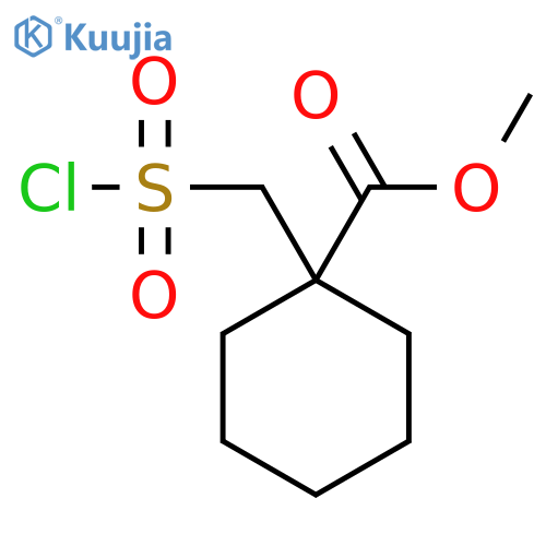 Methyl 1-(Chlorosulfonyl)methylcyclohexane-1-carboxylate structure