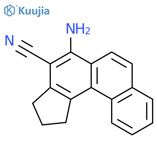 1H-Cyclopenta[c]phenanthrene-4-carbonitrile, 5-amino-2,3-dihydro- structure