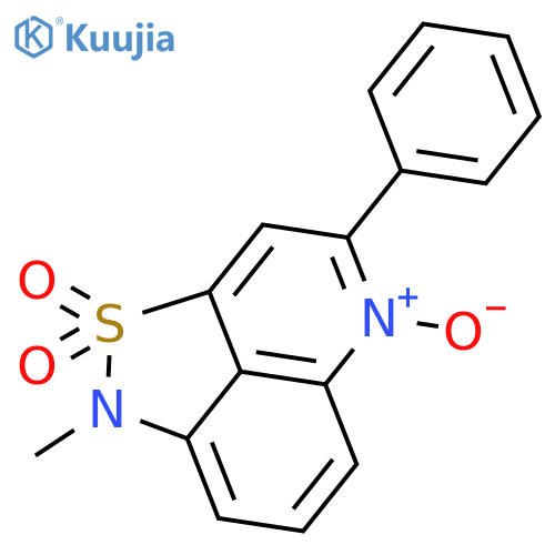1H-Isothiazolo[5,4,3-de]quinoline, 1-methyl-4-phenyl-, 2,2,5-trioxide structure
