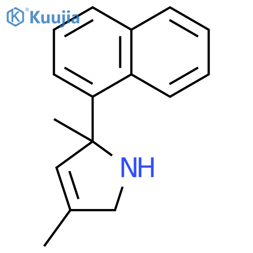 1H-Pyrrole, 2,5-dihydro-2,4-dimethyl-2-(1-naphthalenyl)- structure