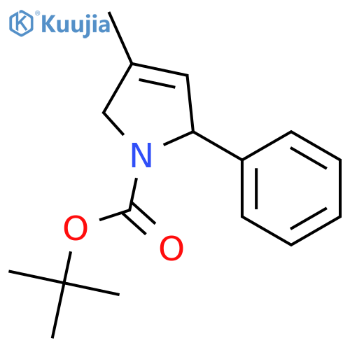 1H-Pyrrole-1-carboxylic acid, 2,5-dihydro-4-methyl-2-phenyl-, 1,1-dimethylethyl ester structure