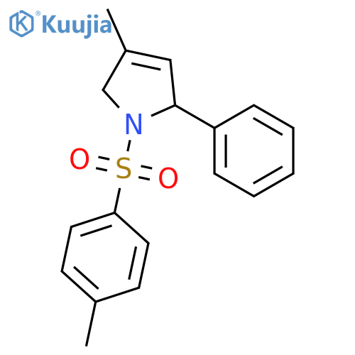 1H-Pyrrole, 2,5-dihydro-4-methyl-1-[(4-methylphenyl)sulfonyl]-2-phenyl- structure