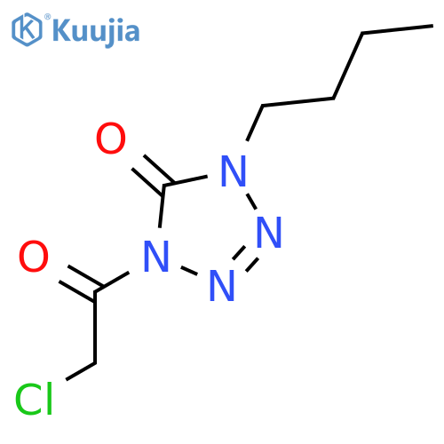 5H-Tetrazol-5-one,1-butyl-4-(2-chloroacetyl)-1,4-dihydro- structure