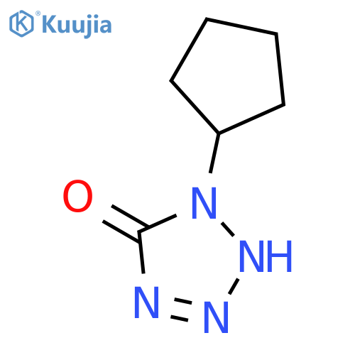 5H-Tetrazol-5-one, 1-cyclopentyl-1,2-dihydro- structure