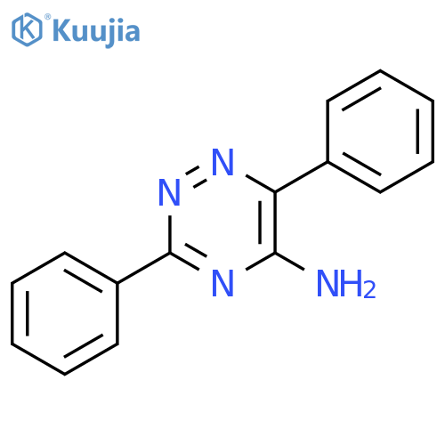 1,2,4-Triazin-5-amine, 3,6-diphenyl- structure