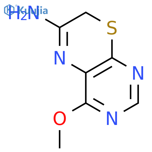 4-methoxy-7H-pyrimido4,5-b1,4thiazin-6-amine structure