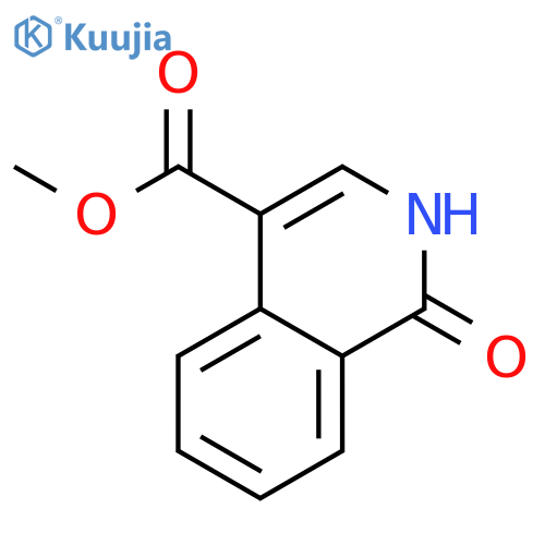 1-Hydroxy-isoquinoline-4-carboxylic Acid methyl ester structure