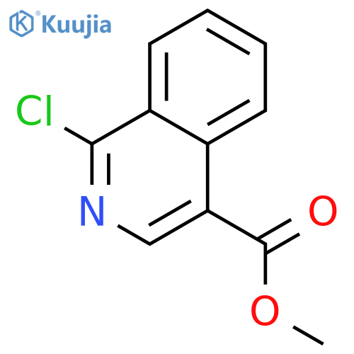 METHYL 1-CHLORO-4-ISOQUINOLINECARBOXYLATE structure