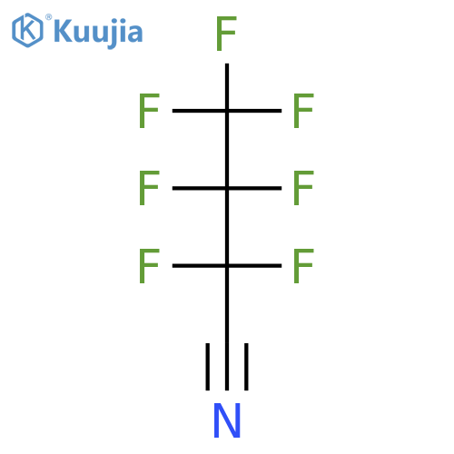 Butanenitrile,2,2,3,3,4,4,4-heptafluoro- structure