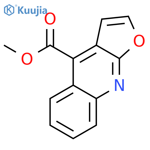 Furo[2,3-b]quinoline-4-carboxylic acid, methyl ester structure