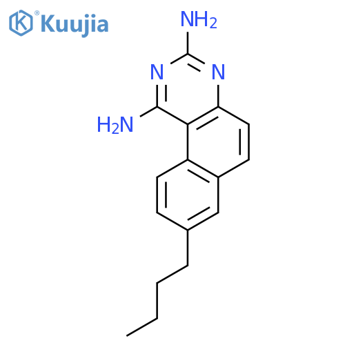 Benzo[f]quinazoline-1,3-diamine, 8-butyl- structure