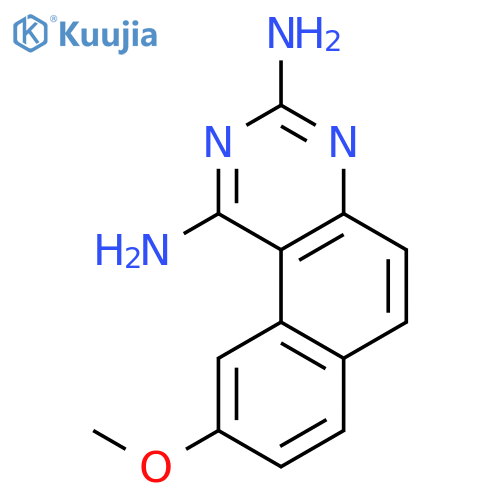 Benzo[f]quinazoline-1,3-diamine, 9-methoxy- structure