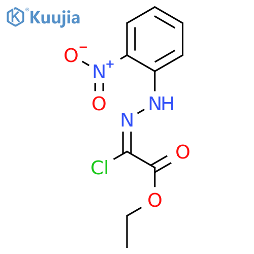 Ethyl 2-chloro-2-(E)-2-(2-nitrophenyl)hydrazonoacetate structure
