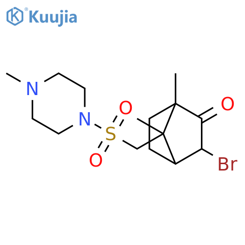 3-bromo-1,7-dimethyl-7-{(4-methylpiperazin-1-yl)sulfonylmethyl}bicyclo2.2.1heptan-2-one structure