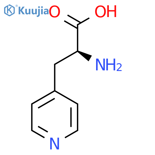 (2S)-2-amino-3-(pyridin-4-yl)propanoic acid structure