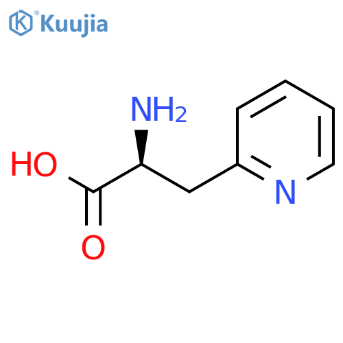 (2S)-2-amino-3-(2-pyridyl)propanoic acid structure