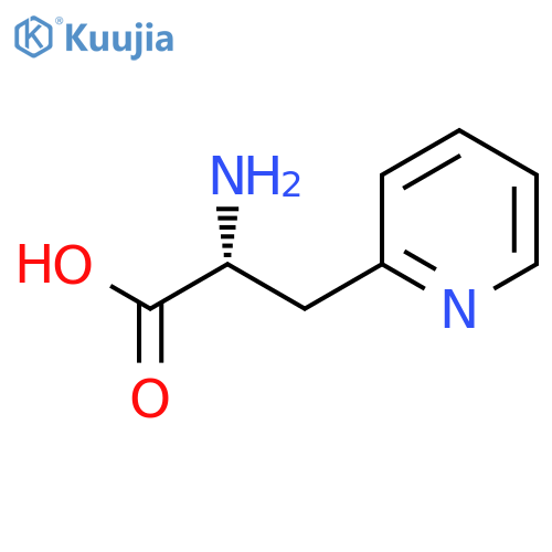 (2R)-2-amino-3-(2-pyridyl)propanoic acid structure